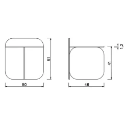 Sol Beistelltisch Parsolglas