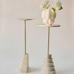 Solum Beistelltisch Travertin