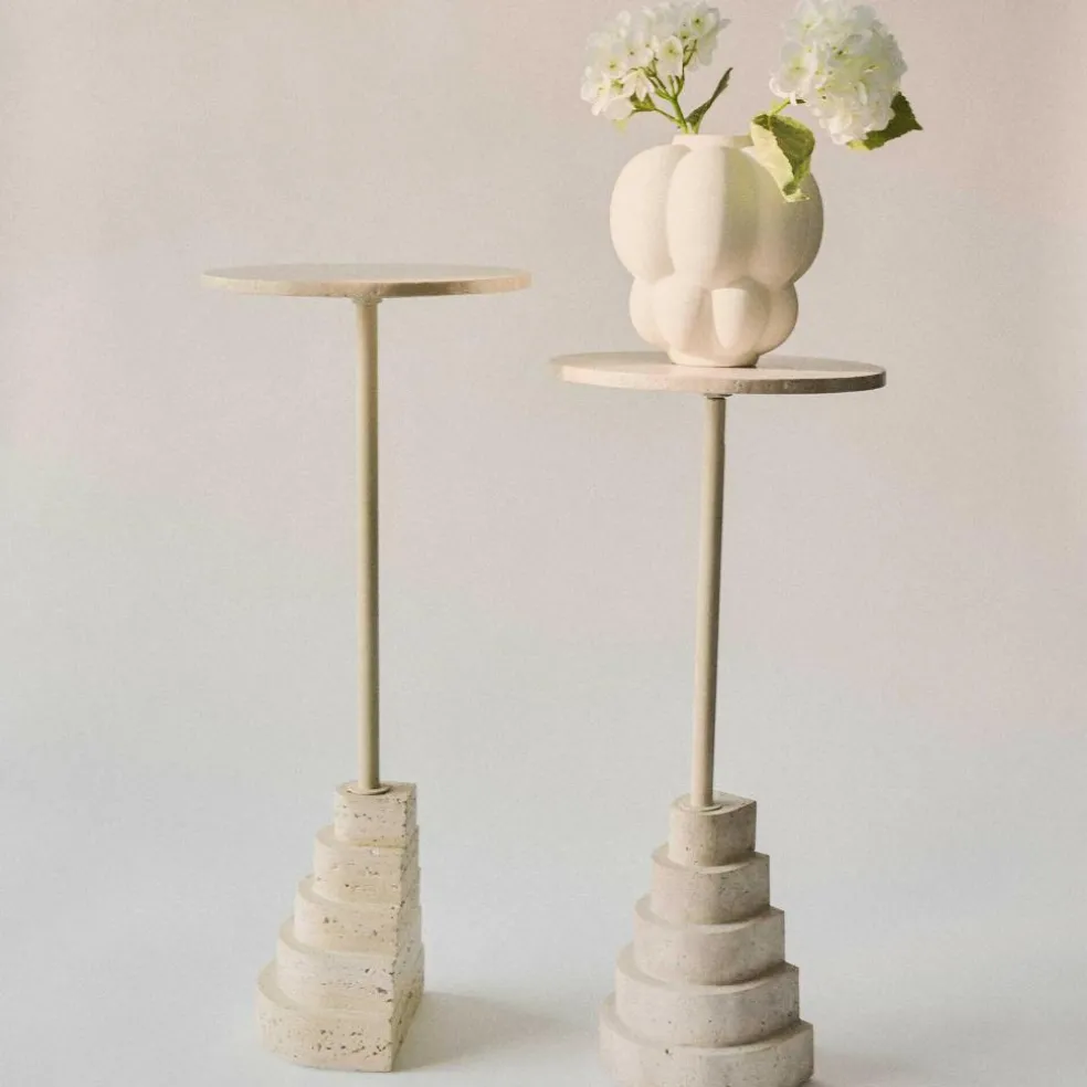 Solum Beistelltisch Travertin