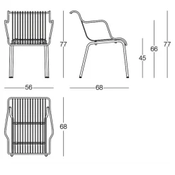 South Gartenarmlehnstuhl