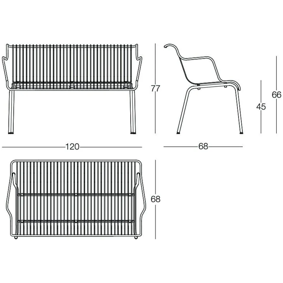 South Gartenbank 120cm