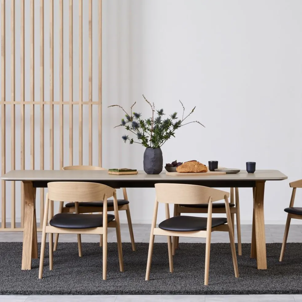 Space Esstisch ausziehbar Beine Massivholz 220x95cm