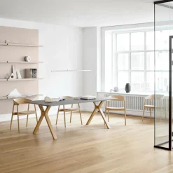 Space Esstisch ausziehbar Beine Massivholz 220x95cm