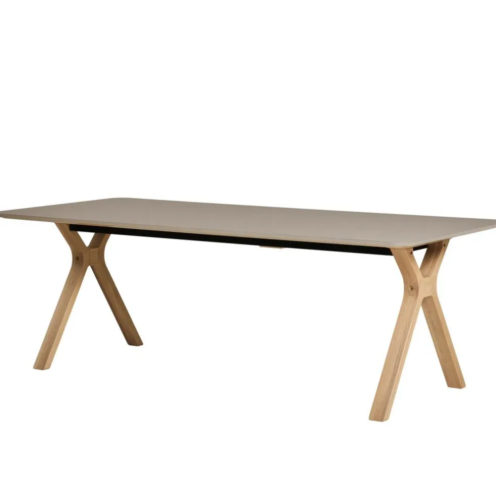 Space Esstisch ausziehbar Beine Massivholz 220x95cm