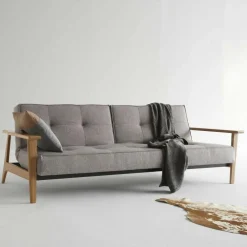 Splitback Frej Schlafsofa Eiche 232x99cm