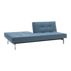 Splitback Schlafsofa Chrom 210x89cm