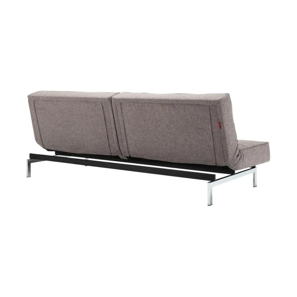 Splitback Schlafsofa Chrom 210x89cm