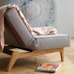 Splitback Schlafsofa Eiche 210x96cm