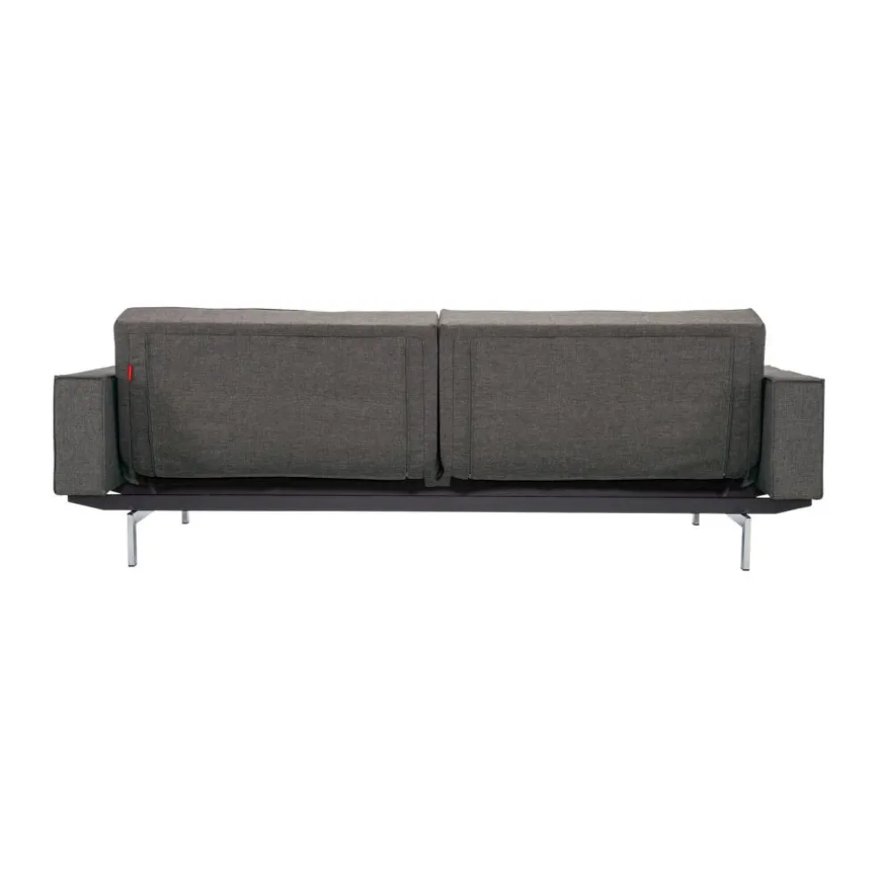 Splitback Schlafsofa mit Armlehnen Chrom 241x89cm