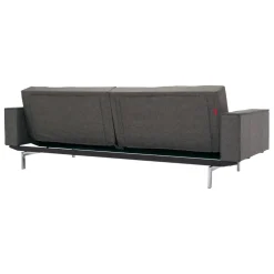 Splitback Schlafsofa mit Armlehnen Chrom 241x89cm