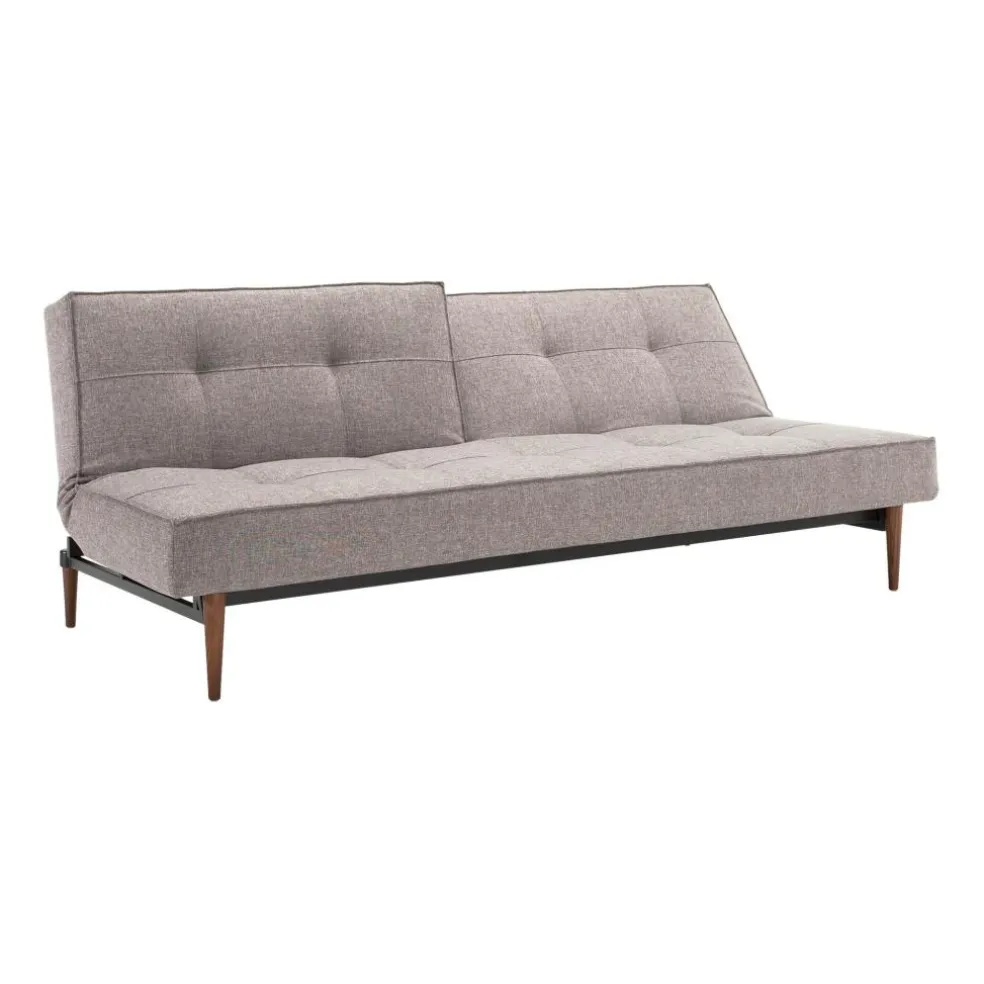 Splitback Styletto Schlafsofa Holz dunkel 210x91cm