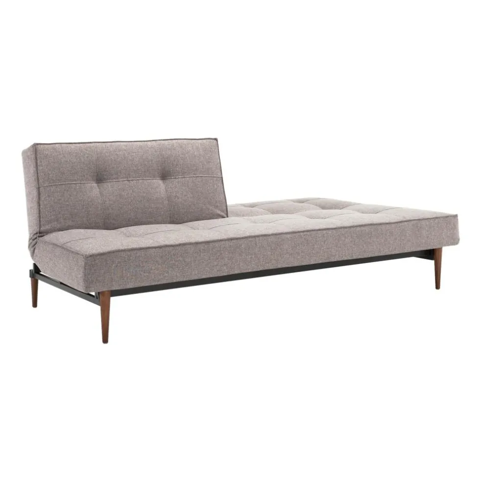 Splitback Styletto Schlafsofa Holz dunkel 210x91cm