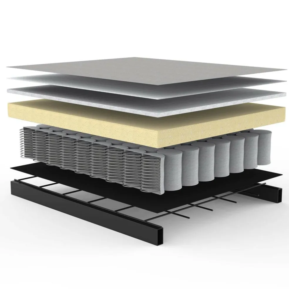 Splitback Styletto Schlafsofa Holz dunkel 210x91cm