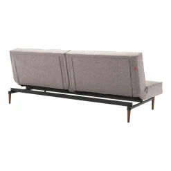 Splitback Styletto Schlafsofa Holz dunkel 210x91cm