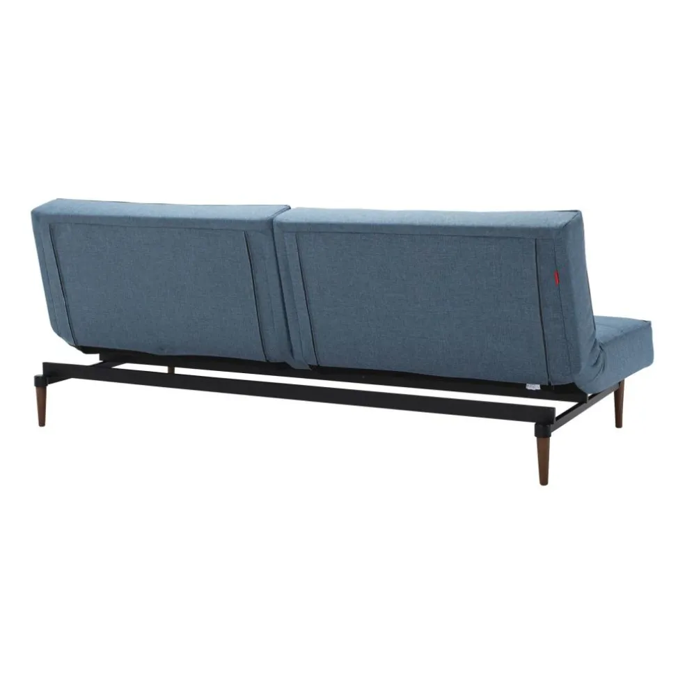 Splitback Styletto Schlafsofa Holz dunkel 210x91cm