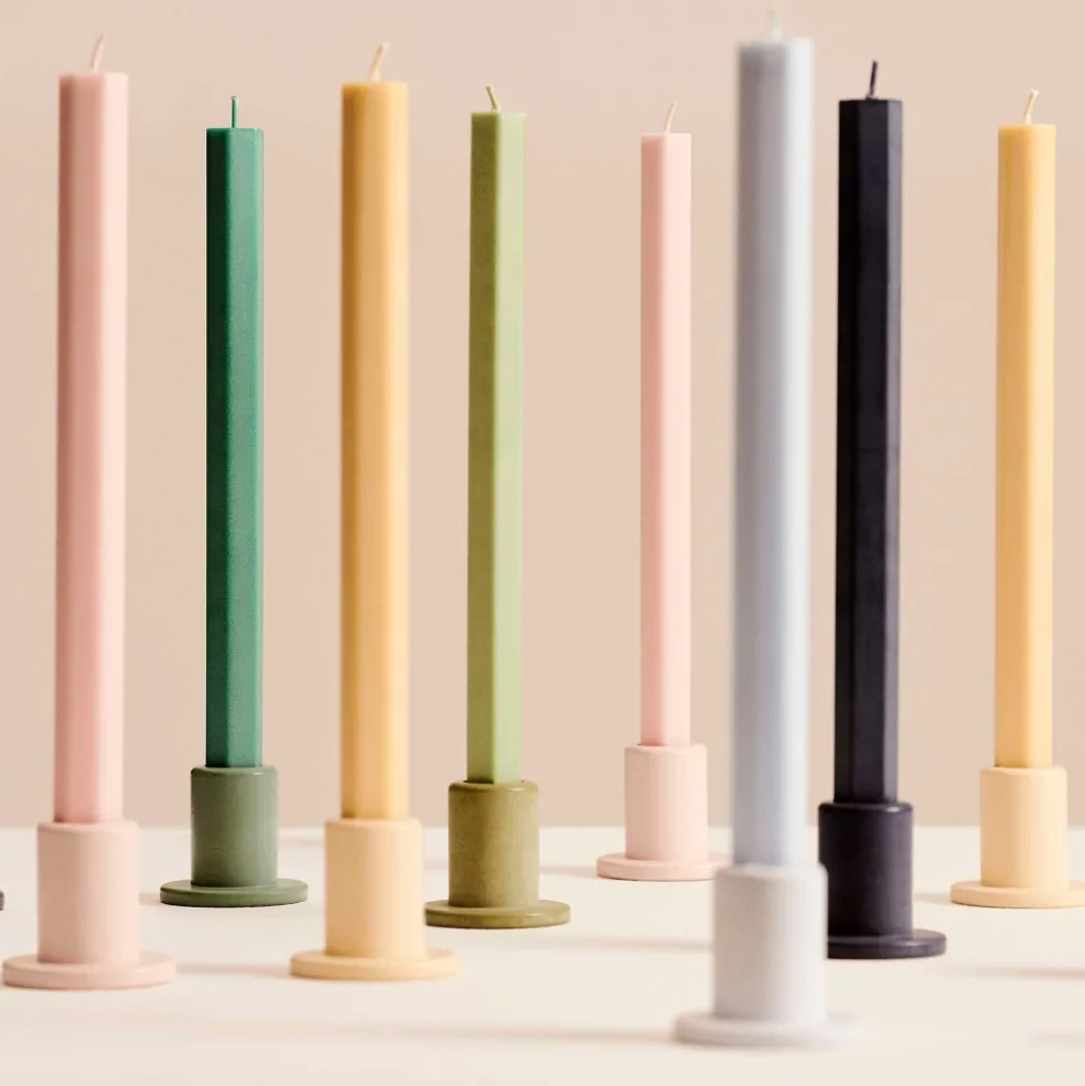 Square Stabkerzen 4er Set