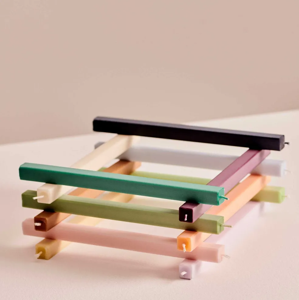 Square Stabkerzen 4er Set