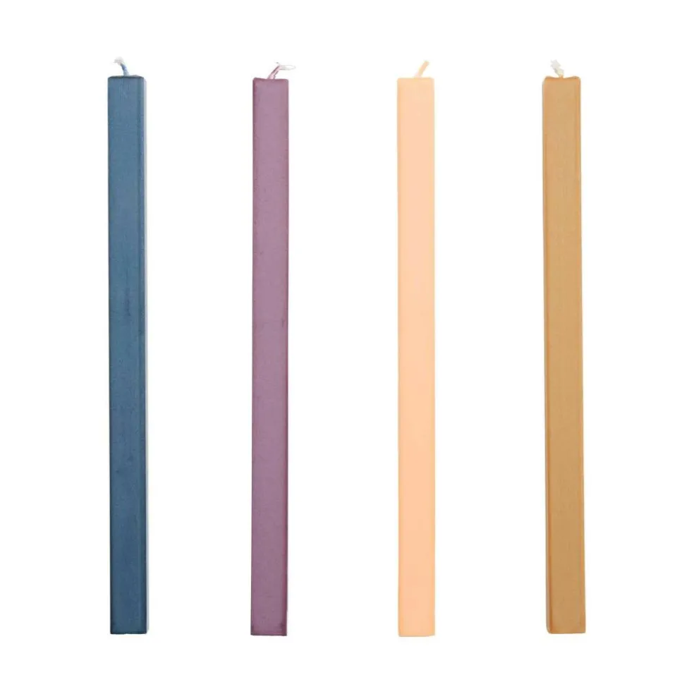 Square Stabkerzen 4er Set