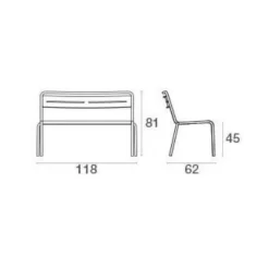 Star Gartenbank 118cm