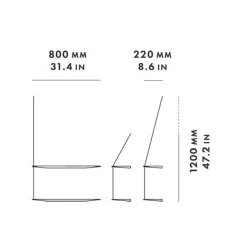 Stedge Wandregal 80cm