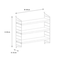 String Pocket Regal 60x50x15cm