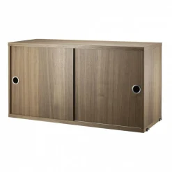 String System Hängeschrank mit Schiebetüren Tiefe 30cm