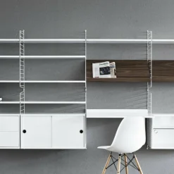 String System Hängeschrank mit Schiebetüren Tiefe 30cm