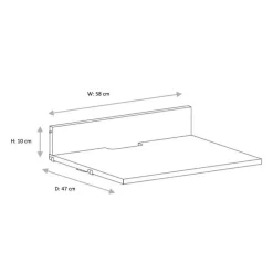 String System Medienablage 58x47cm