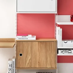 String System Schrankelement mit Schwenktür 58x42x30cm