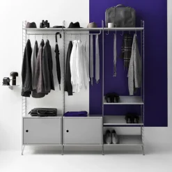 String System Schrankelement mit Schwenktür 58x42x30cm