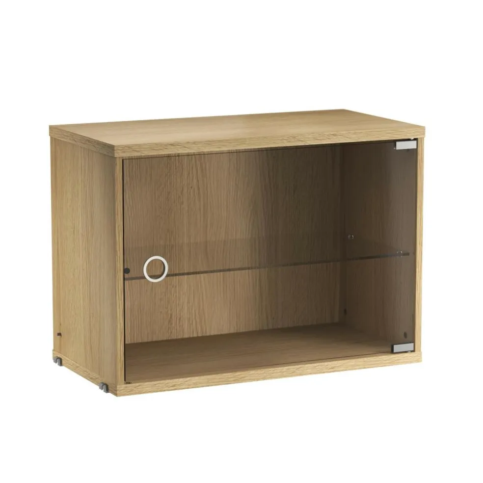 String System Vitrine mit Glasschwingtür 58x30cm