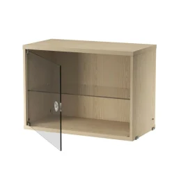 String System Vitrine mit Glasschwingtür 58x30cm