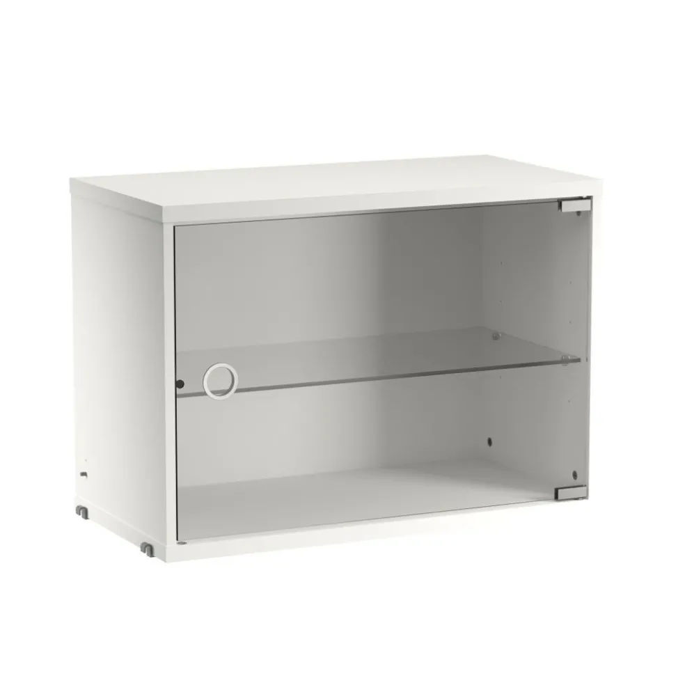 String System Vitrine mit Glasschwingtür 58x30cm