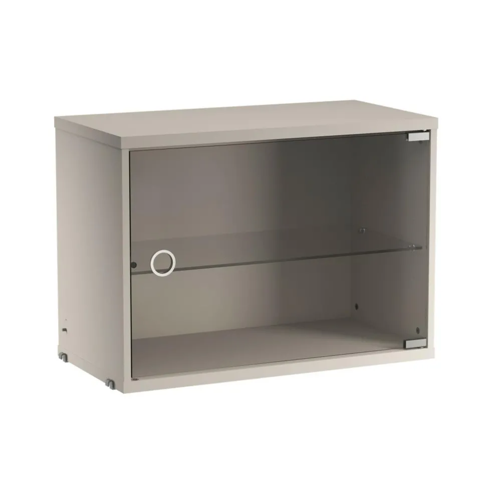 String System Vitrine mit Glasschwingtür 58x30cm