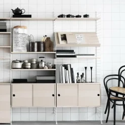 String System Zeitschriftenablage 58x30cm Holz