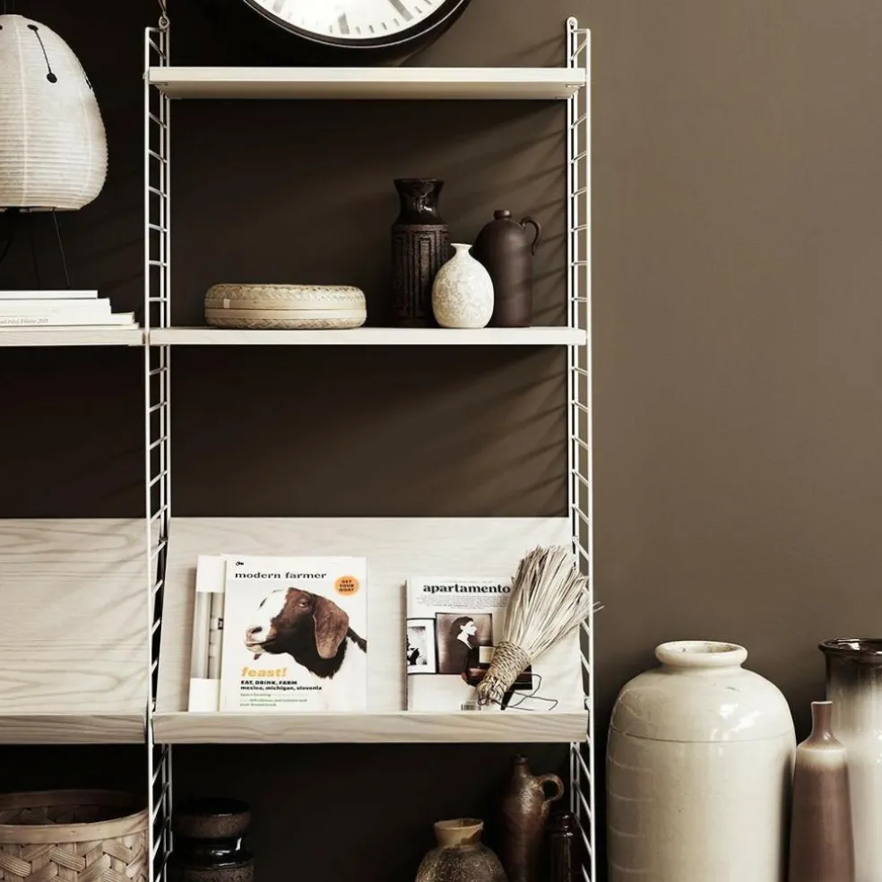 String System Zeitschriftenablage 58x30cm Holz