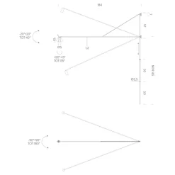 Swan LED Wandleuchte