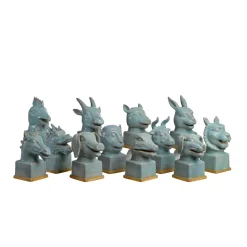 Symbolic Blue Head 12er Set