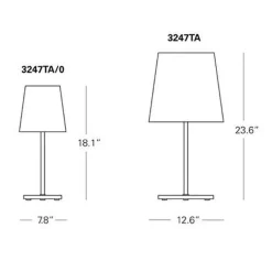 3247TA Tischleuchte H46cm