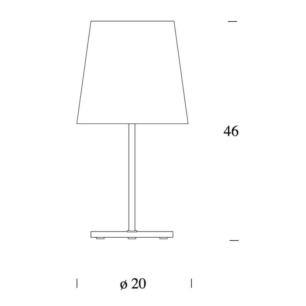 3247TA Tischleuchte H46cm