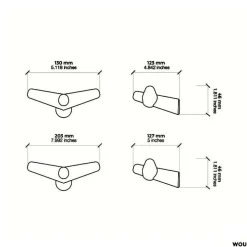 Tail Wing Garderobenhaken