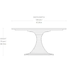 Tavolo A Dischi Esstisch Ø 120cm