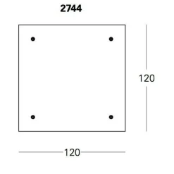 Tavolo Con Ruote Couchtisch 120x120cm