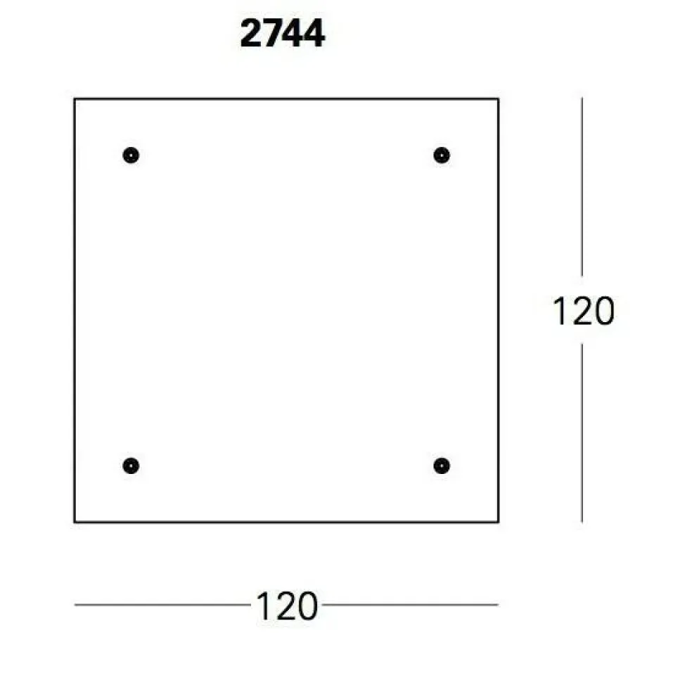 Tavolo Con Ruote Couchtisch 120x120cm