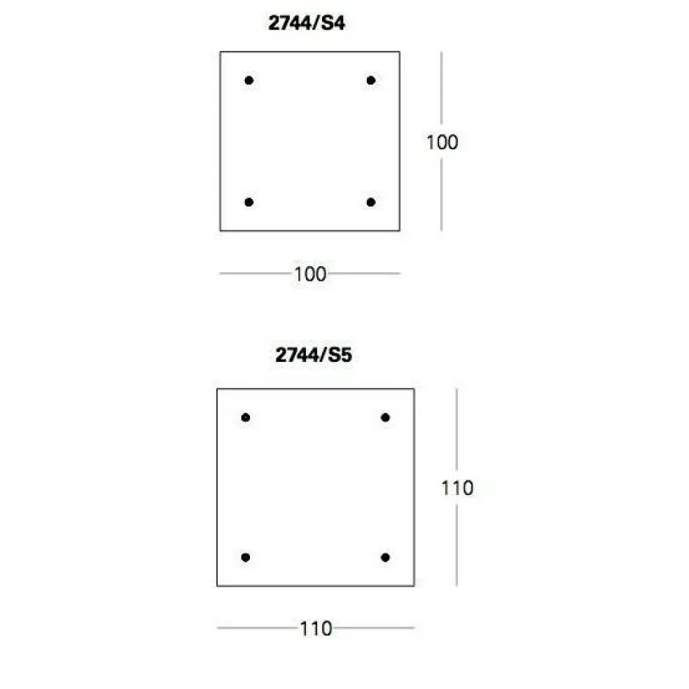 Tavolo Con Ruote Couchtisch 110x110cm