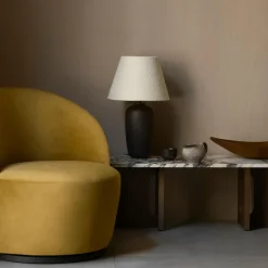 Tearoom Lounge Chair Samt drehbar