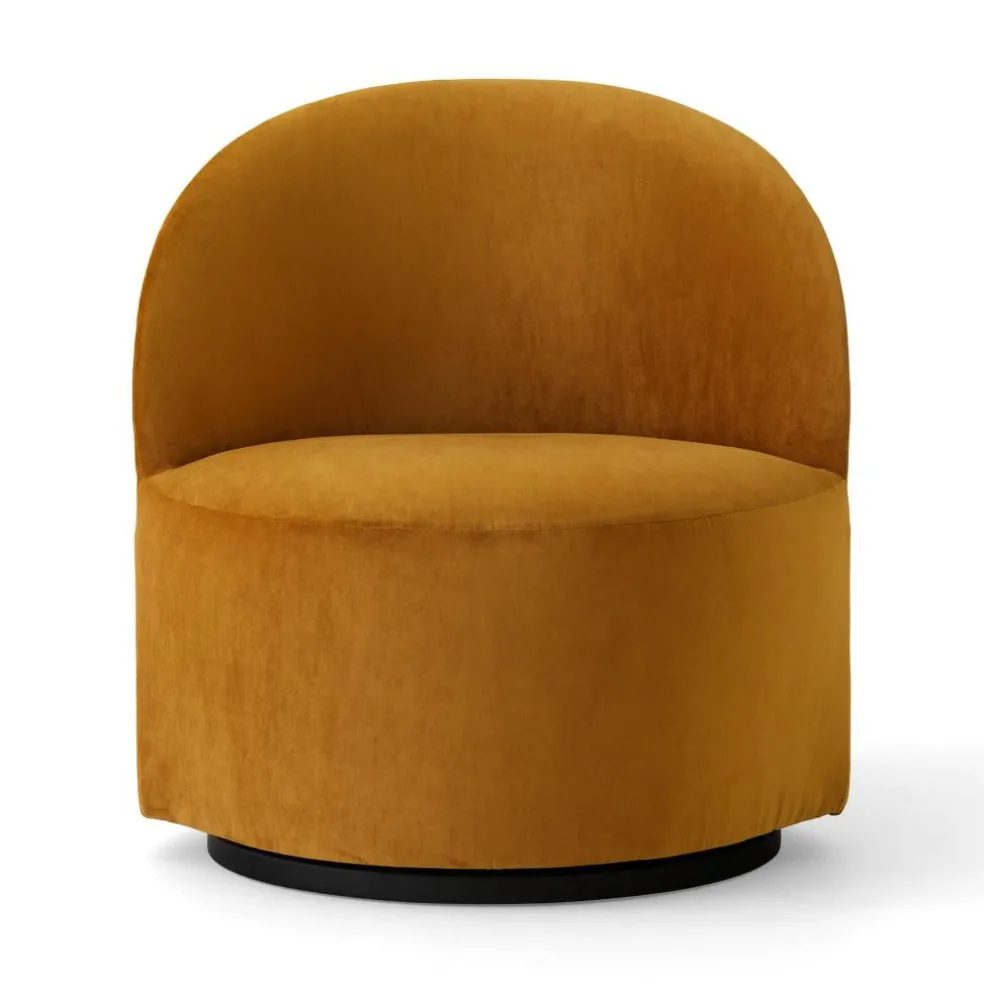 Tearoom Lounge Chair Samt drehbar