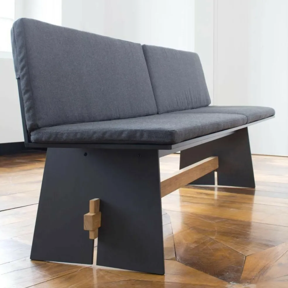 Tension Outdoor Bank mit Rückenlehne