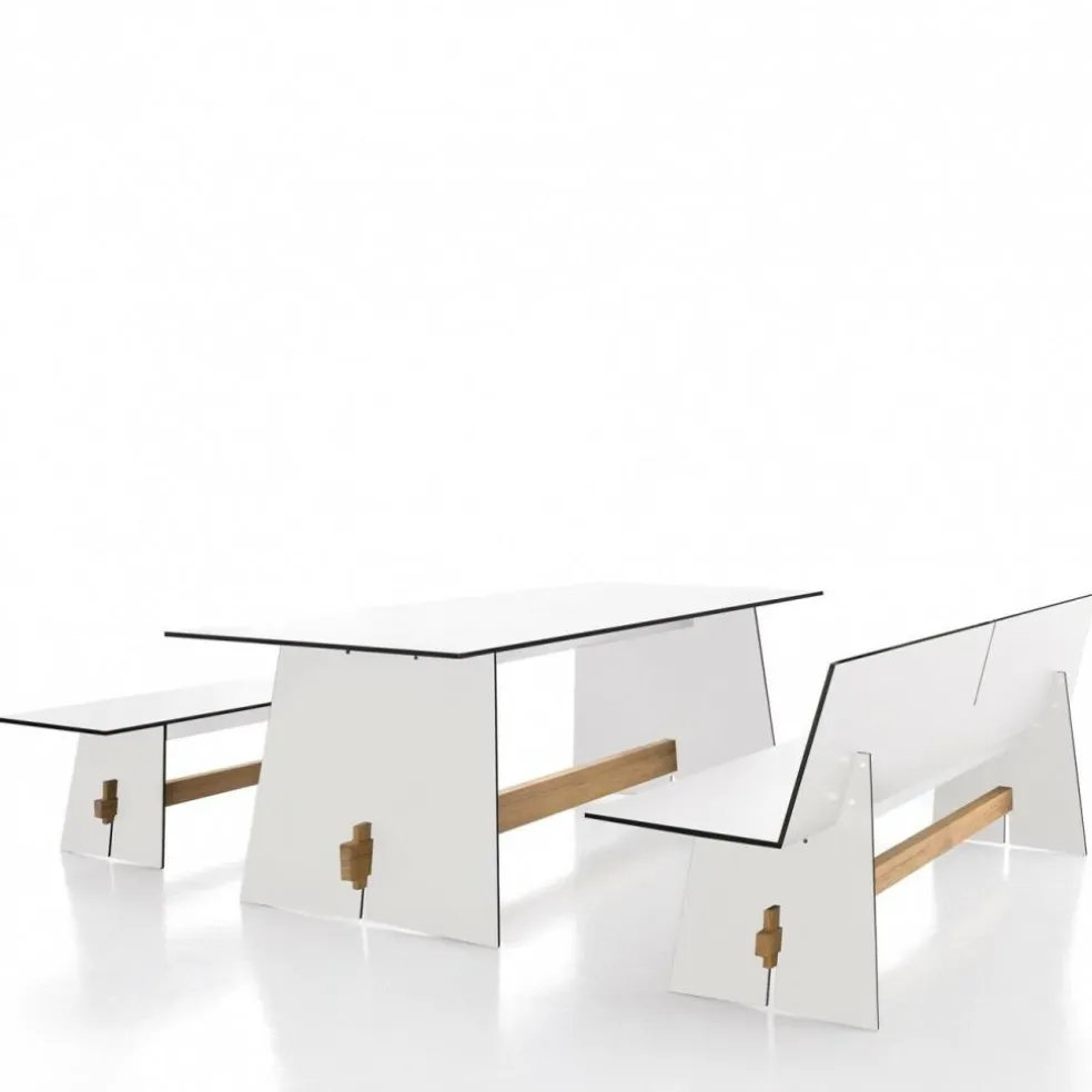 Tension Outdoor Bank mit Rückenlehne