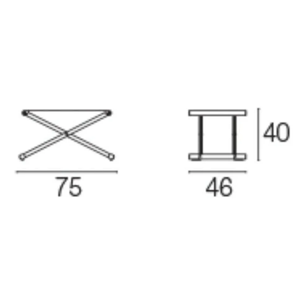 Terra Garten-Fußhocker klappbar